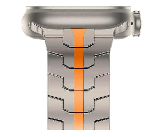 Tech-Protect Stainless Line do Apple Watch 44/45/46/49 mm titanium/orange - 1273604 - zdjęcie 3